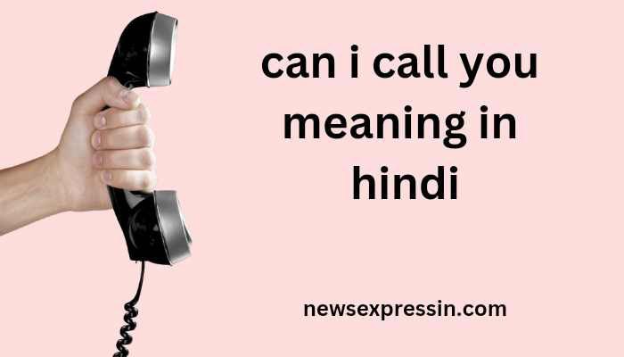 can i call you meaning in hindi | can i call you का मतलब क्या होता है?
