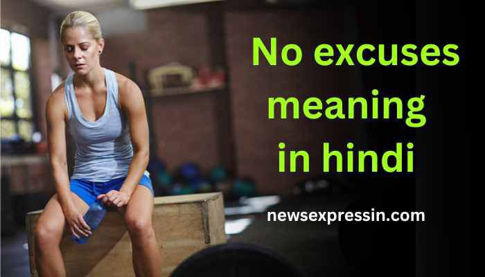 No excuses meaning in hindi | no excuses का मतलब क्या होता है?