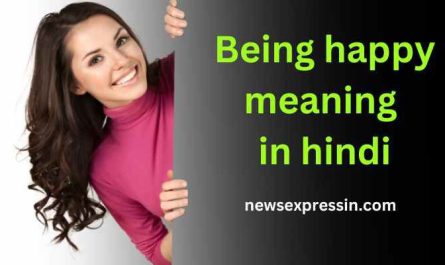 Being happy meaning in hindi