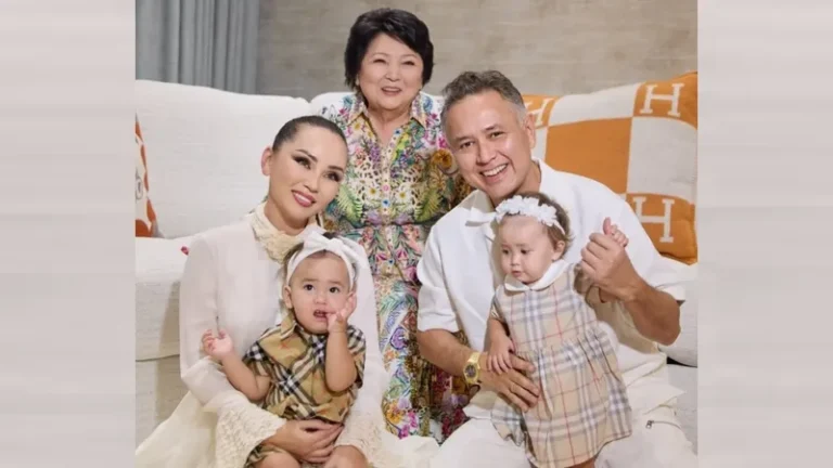 Баян Алагузова устроила шикарное тұсау кесу для дочерей