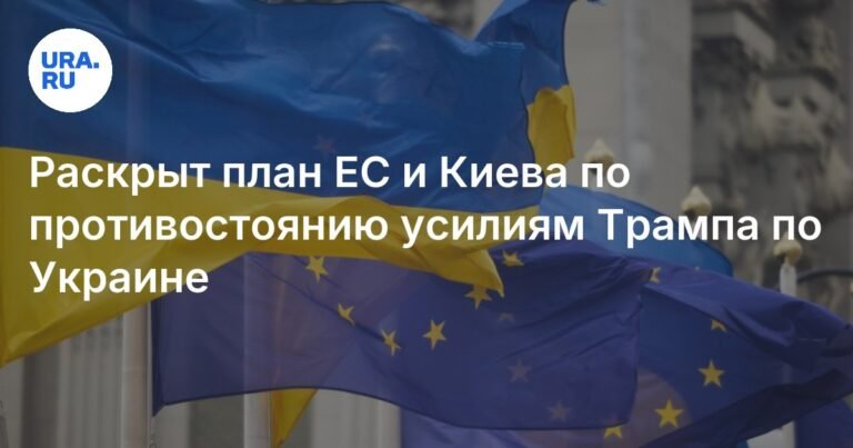 ЕС и Киев готовят ответ на мирные инициативы Трампа по Украине