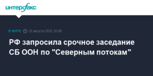 РФ требует срочного заседания СБ ООН по делу "Северных потоков"
