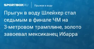 Российский прыгун в воду Шлейхер - седьмой на ЧМ в Сингапуре
