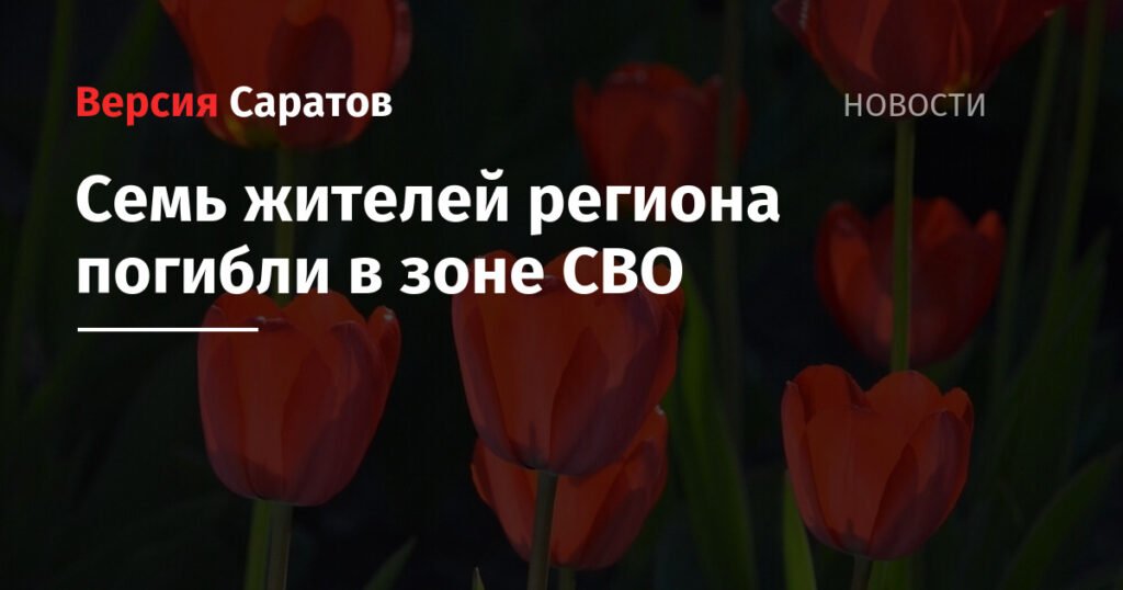 Семь жителей Саратовской области погибли в зоне СВО