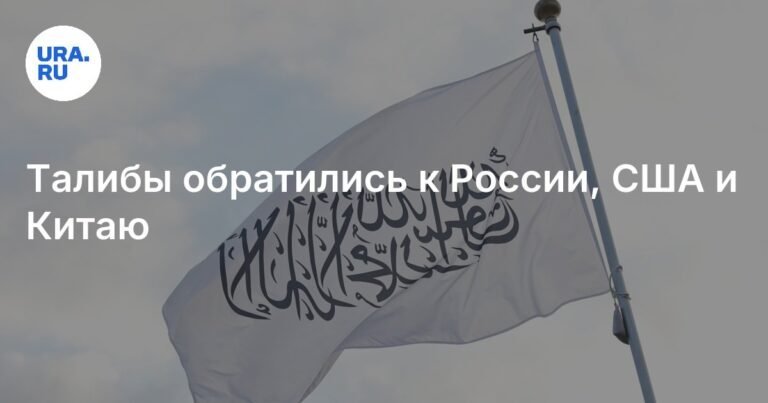 Талибы зовут Россию, США и Китай на экономическую площадку