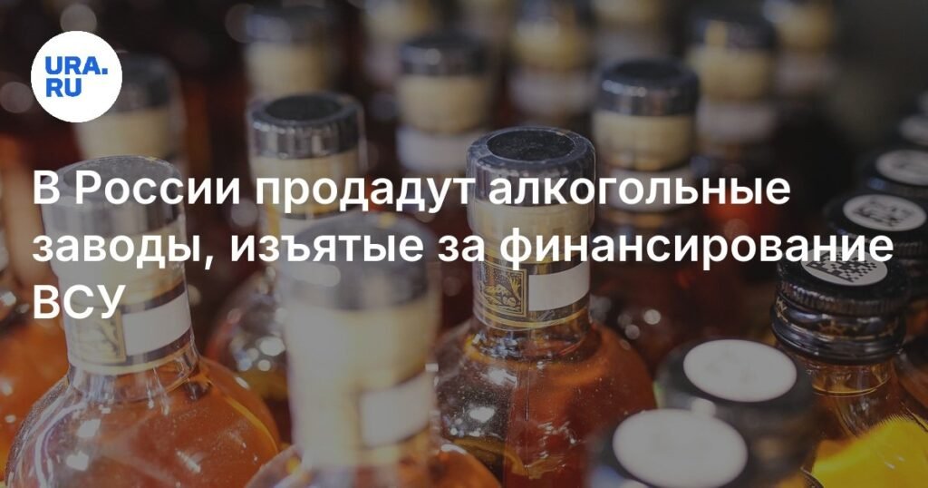 В России выставят на продажу алкогольные заводы, изъятые за финансирование ВСУ