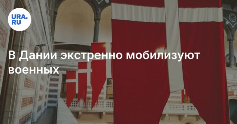 Дания экстренно мобилизует военных из-за инцидентов с дронами