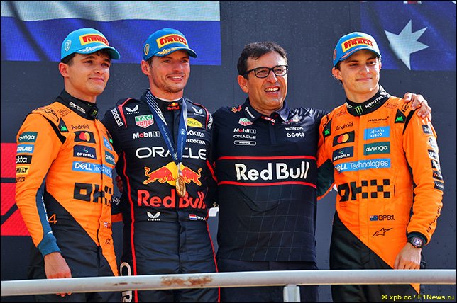 Ферстаппен выиграл Гран При Италии, Норрис - второй, Пиастри - третий