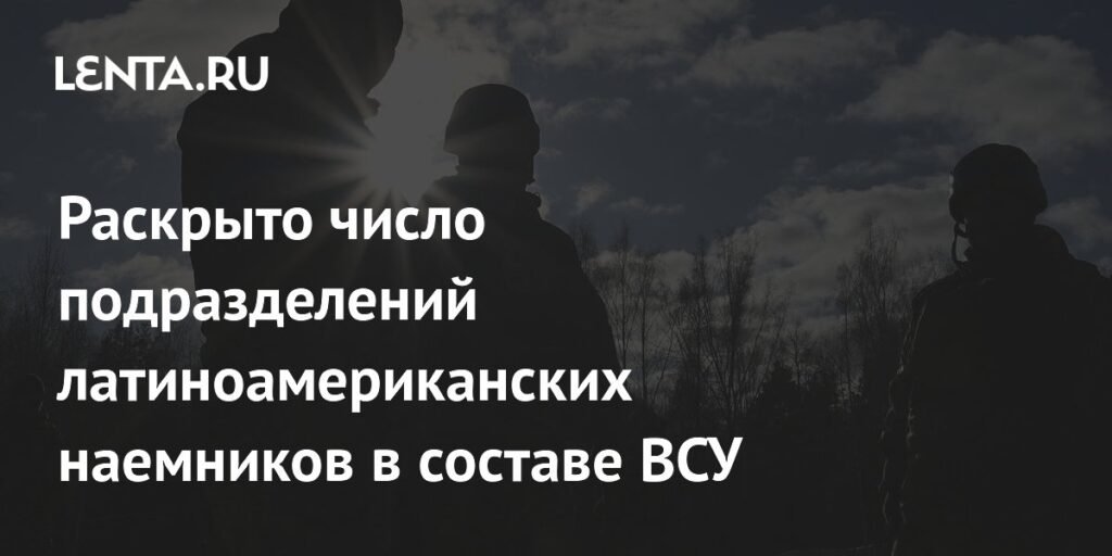 Латиноамериканские наемники на Украине: раскрыто число подразделений