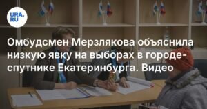 Мерзлякова объяснила низкую явку на выборах в Арамиле