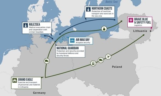 НАТО начала переброску войск и техники в Литву в рамках учений Grand Eagle 2025