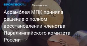 Паралимпийский комитет России полностью восстановлен в IPC