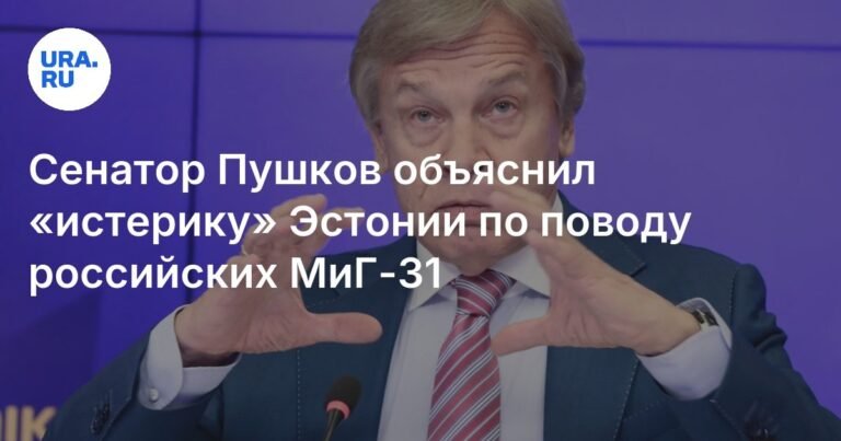 Пушков раскрыл мотивы «истерики» Эстонии вокруг российских МиГ-31