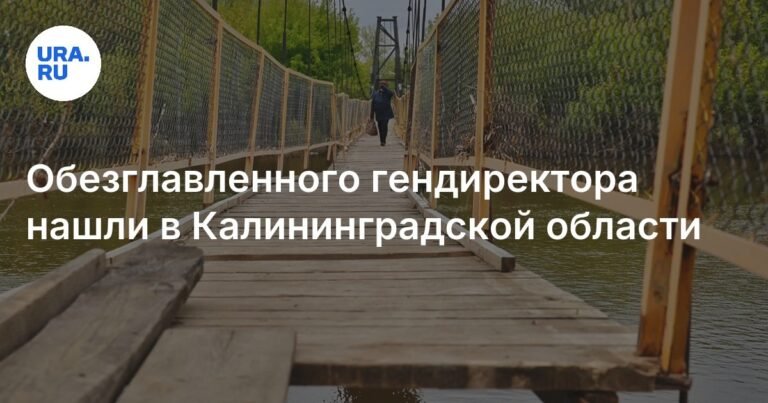 Тело обезглавленного гендиректора компании нашли в Калининградской области