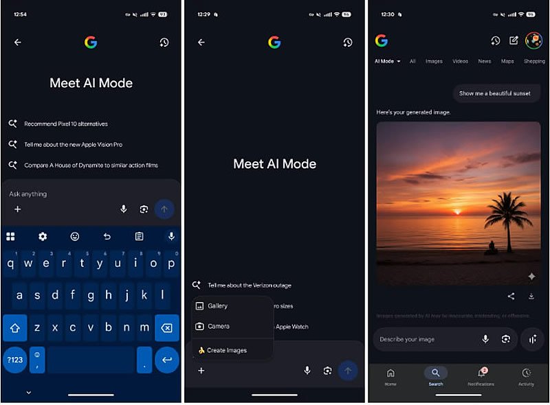 Google запустила ИИ-инструмент Nano Banana в AI Mode и Google Объектив