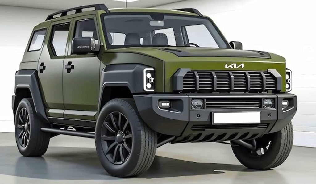 Kia Tasman превратился в мощный внедорожник: рендеры