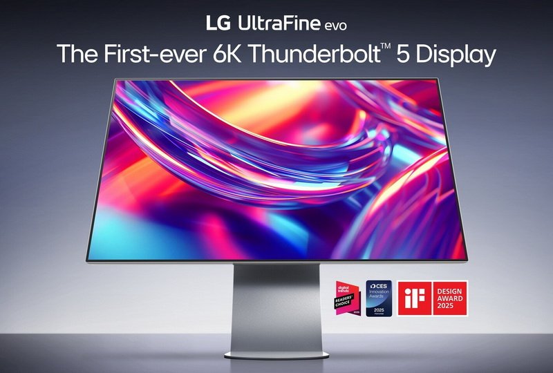 LG представила профессиональный монитор UltraFine evo6K с Thunderbolt 5