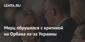 Мерц раскритиковал Орбана за позицию по Украине на саммите ЕС