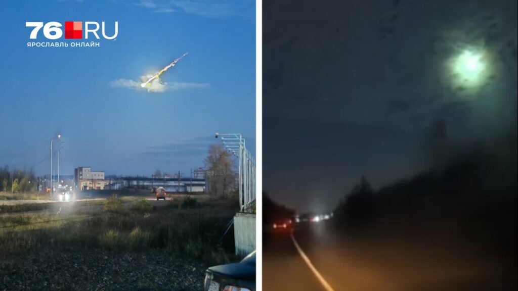 Над Ярославской областью замечен необычный горящий объект: метеороид или космический мусор?