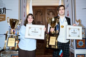 Новые чемпионы России по шахматам - Арсений Нестеров и Анна Шухман