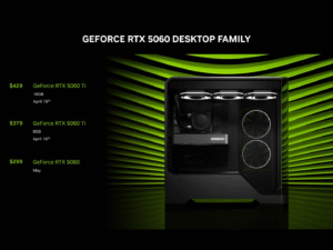 NVIDIA делает ставку на 16 ГБ версию RTX 5060 Ti