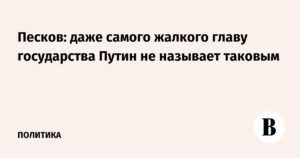 Песков: Путин всегда уважителен к коллегам, не унижает глав государств