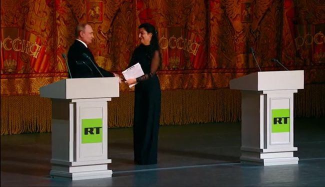 Путин на юбилее RT: Симоньян проявила мужество и стойкость