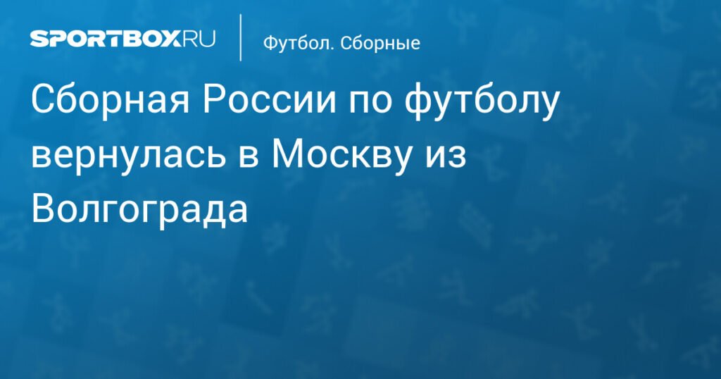 Сборная России по футболу вернулась в Москву после победы над Ираном