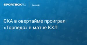 СКА проиграл «Торпедо» в овертайме в матче КХЛ