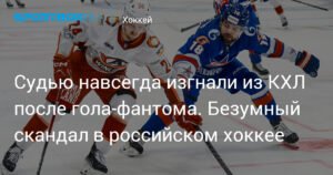 Судью КХЛ навсегда отстранили после гола-фантома