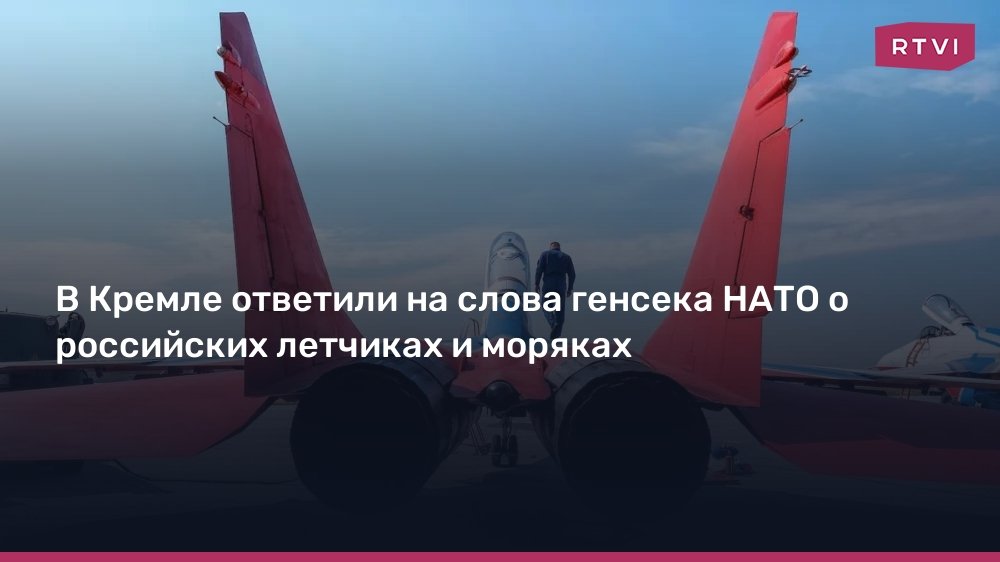 В Кремле ответили на слова генсека НАТО о российских летчиках и моряках