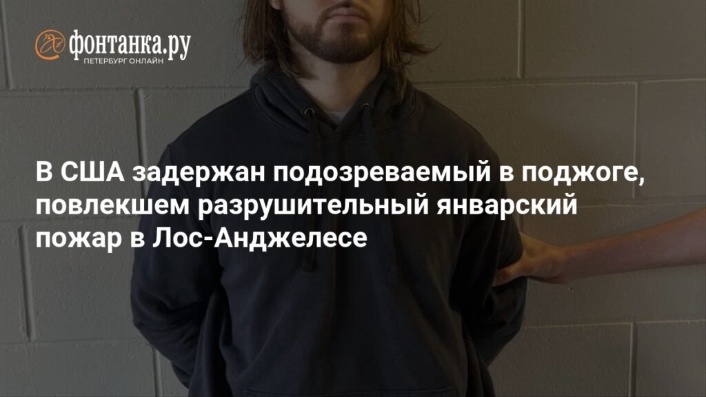 Задержан подозреваемый в разрушительном поджоге в Лос-Анджелесе