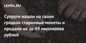 Британская пара нашла в саду старинные монеты и продала их за 49 миллионов рублей