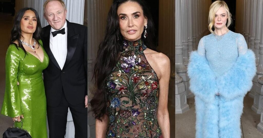 Деми Мур в смелом образе и крепкие пары Голливуда на гала-вечере LACMA