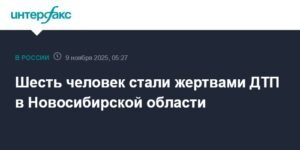 ДТП в Новосибирской области: 6 жертв, включая детей