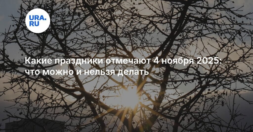 Какие праздники и события отмечают 4 ноября 2025 года