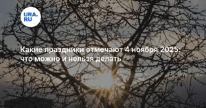 Какие праздники и события отмечают 4 ноября 2025 года