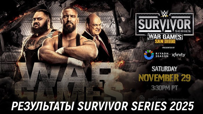 Результаты WWE Survivor Series: WarGames 2025