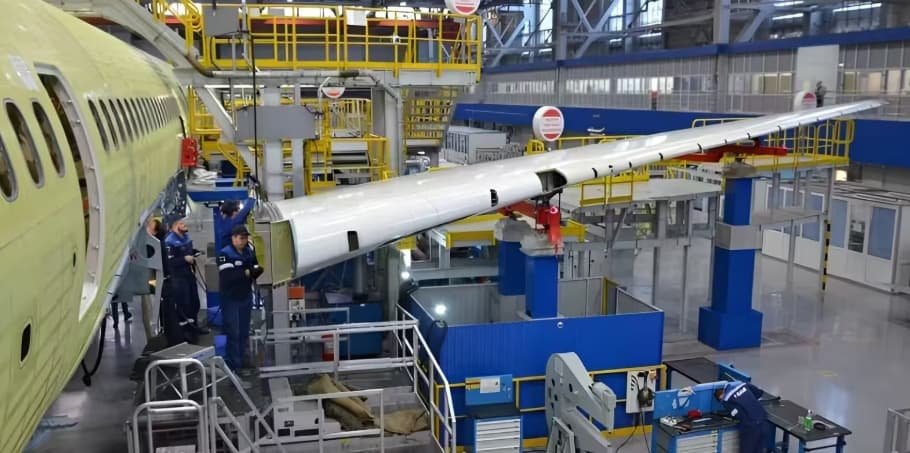 Россия создала самое легкое и умное крыло самолета в мире