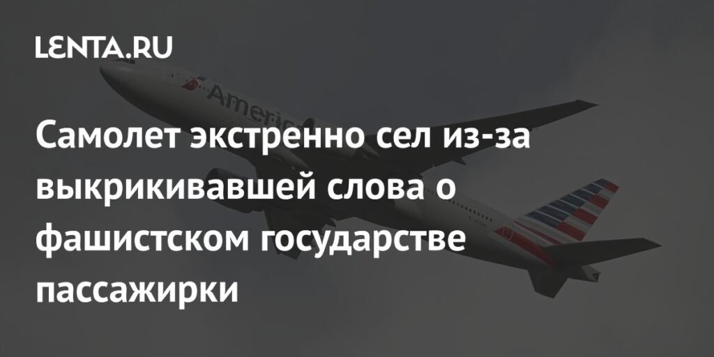 Самолет American Airlines экстренно сел из-за пассажирки, выкрикивавшей о фашистском государстве