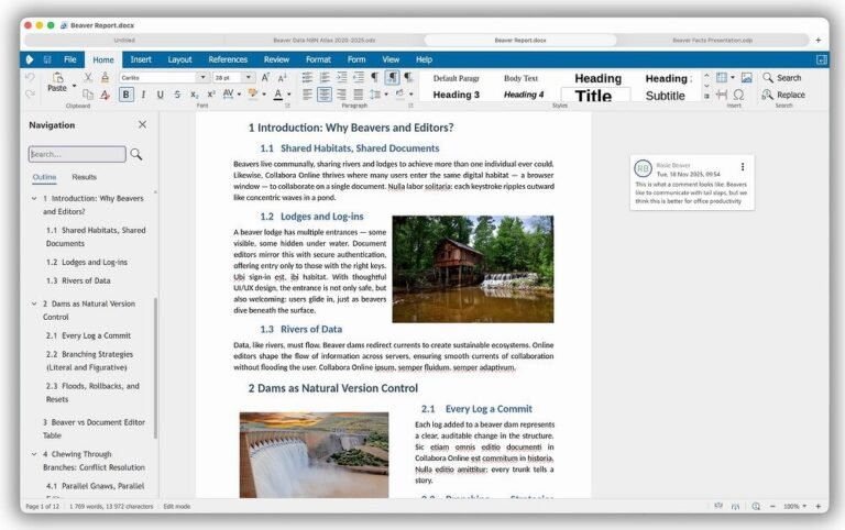 Создан мощный офисный пакет Collabora Office - альтернатива MS Office и Google Docs