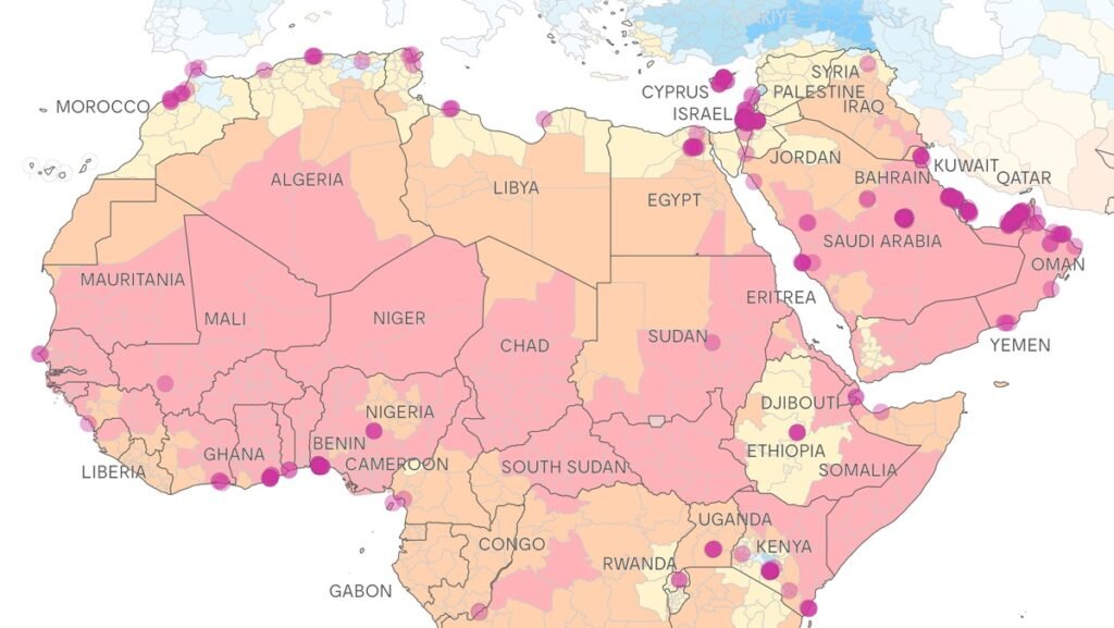 Эксперты составили карту ЦОД в жарких странах