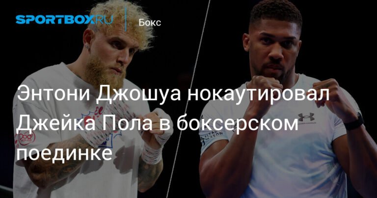 Энтони Джошуа нокаутировал Джейка Пола в боксерском поединке в Майами