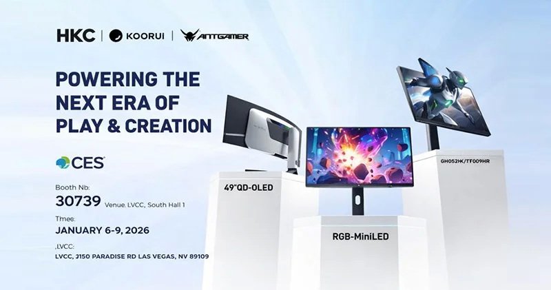 HKC представила новые мониторы с частотой обновления до 1080 Гц