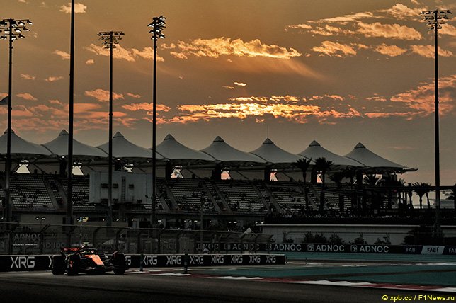 Ландо Норрис стал лидером второй тренировки в Абу-Даби