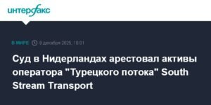 Нидерландский суд арестовал активы оператора 'Турецкого потока'