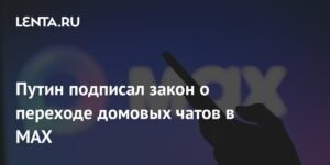 Путин обязал перевести домовые чаты в мессенджер MAX