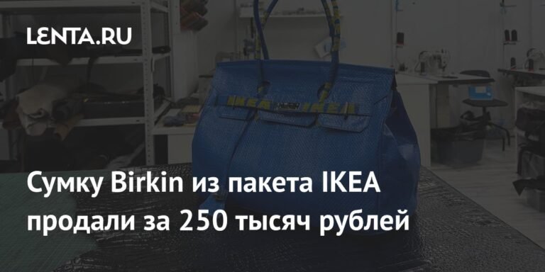 Сумка Birkin из пакета IKEA продана за 250 тыс. рублей