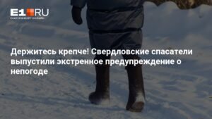 Свердловские спасатели предупредили о сильном ветре и снегопаде в регионе