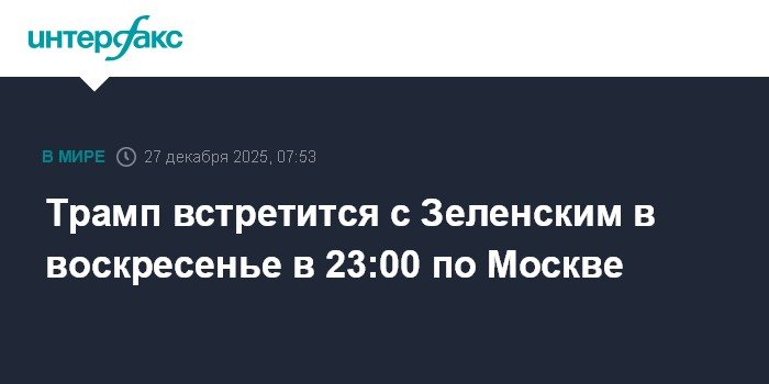 Трамп и Зеленский встретятся в воскресенье: детали переговоров